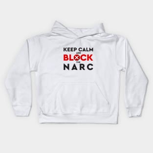 Narcissism Abuse Inspirational Minimalist Black And Red Typography Kids Hoodie